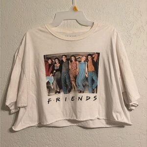 Vintage FRIENDS White Boxy Crop Tee